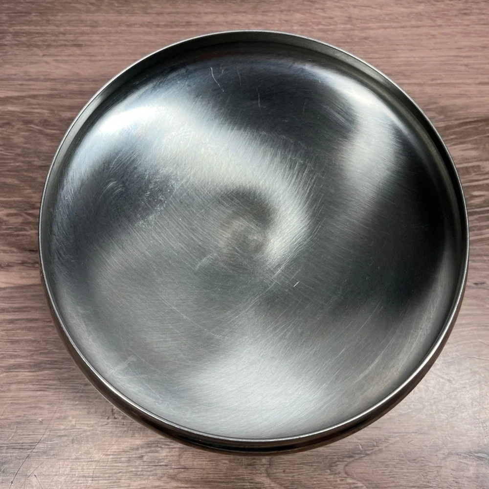 Revere Ware Pot Lid Replacement Set of 2 Silver Stainless Steel Vintage 7.5